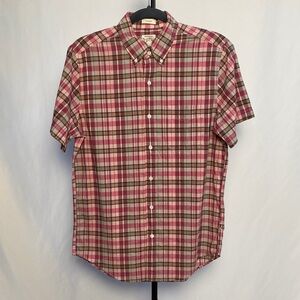 NWOT-J.Crew Relaxed short-sleeve Indian madras shirt